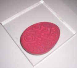 Easy Mount Cloisonne Egg Rubber Stamp on Acrylic Block Easy Mount Cloisonne Egg Rubber Stamp on Acrylic Block