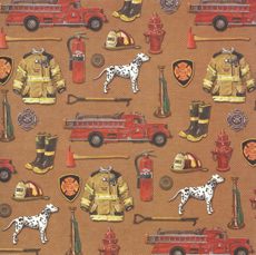 Firefighter Scrapbook Paper