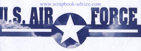 Scrapbook Die Cut Air Force