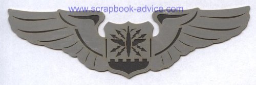 Scrapbook Die Cut Air Force Wings