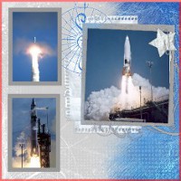 Atlas Missile Digital Scrapbook Layout