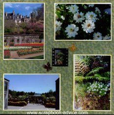 Biltmore Estate Scrapbook Layout