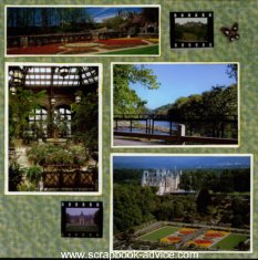 Biltmore Estate Scrapbook Layout