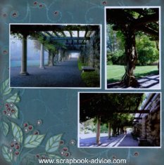 Biltmore Estate Scrapbook Layouts