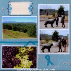 Biltmore Estate Scrapbook Layouts