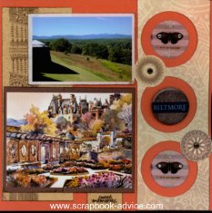 Biltmore Estate Scrapbook Layout