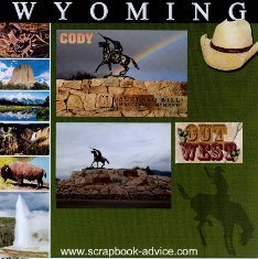 Cody Wyoming Western Scrapbook Layout