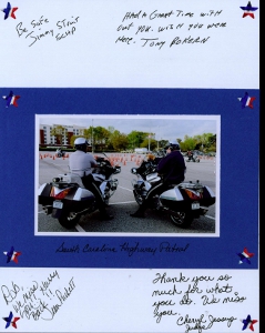 Palmetto Police Motorcycle Competition Scrapbook Layout