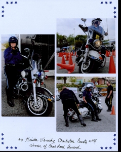 Palmetto Police Motorcycle Competition Scrapbook Layout