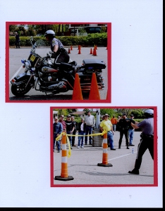 Palmetto Police Motorcycle Competition Scrapbook Layout