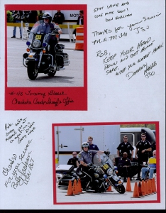 Palmetto Police Motorcycle Competition Scrapbook Layout