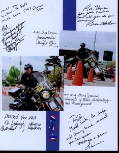 Palmetto Police Motorcycle Competition Scrapbook Layout