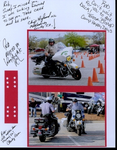 Palmetto Police Motorcycle Competition Scrapbook Layout