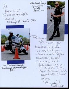 Palmetto Police Motorcycle Competition Scrapbook Layout