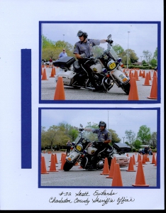 Palmetto Police Motorcycle Competition Scrapbook Layout