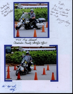 Palmetto Police Motorcycle Competition Scrapbook Layout