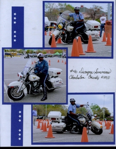 Palmetto Police Motorcycle Competition Scrapbook Layout