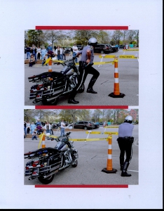 Palmetto Police Motorcycle Competition Scrapbook Layout