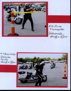 Palmetto Police Motorcycle Competition Scrapbook Layout