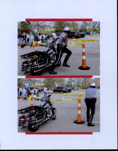 Palmetto Police Motorcycle Competition Scrapbook Layout