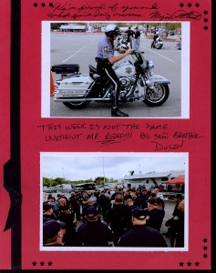 Palmetto Police Motorcycle Competition Scrapbook Layout