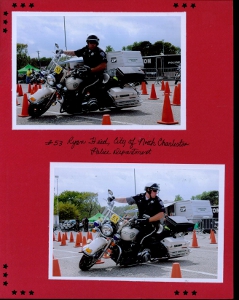 Palmetto Police Motorcycle Competition Scrapbook Layout