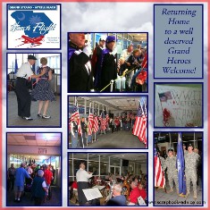 Honor Flight Scrapbook Layout for Memorial Day