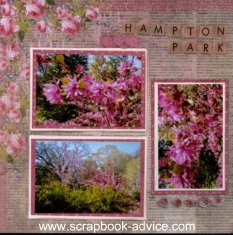 Floral Scrapbook Layout