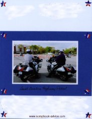 Motorcycle Competition Scrapbook Layout Ideas