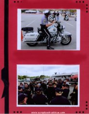 Motorcycle Competition Scrapbook Layout Ideas