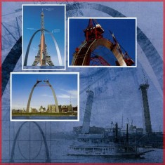 St Louis Arch Gateway to the West Scrapbook Layout