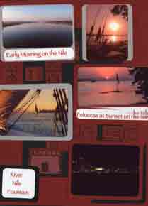 Egyptian Scrapbook Layout