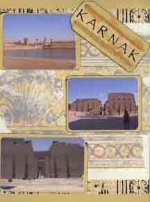 Egyptian Scrapbook Layout of Karnak