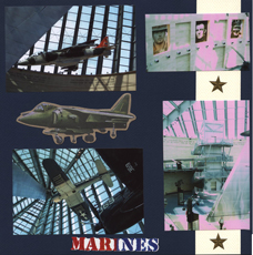 Marines Scrapbook Layout