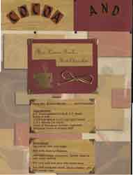 Laurs Bush's Hot Chocolate Recipe Scrapbook Layout