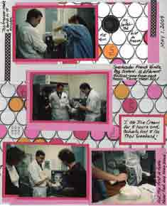 Recipe Scrapbook Layout