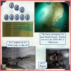 8th Air Force Museum Scrapbook Layout