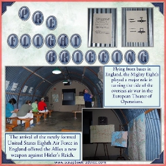 8th Air Force Museum Scrapbook Layout