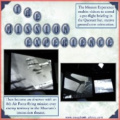 8th Air Force Museum Scrapbook Layout