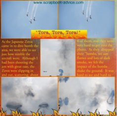 Air Show Scrapbook Layout Tora Tora Tora Scrapbook