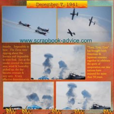 Air Show Scrapbook Layout Tora Tora Tora Scrapbook
