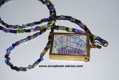 Alcohol Ink on Glass - Pendant front Alcohol Ink on Glass - Pendant front