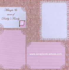 Baby and Mommy Family Scrapbook Layout