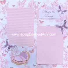 Baby and Mommy Scrapbook Page Layout