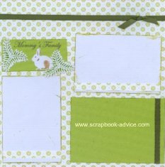 Baby and Daddy Family Scrapbook Layout