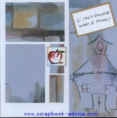 Scrapbook Layout for Book of Me
