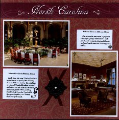 Biltmore Estate Scrapbook Layout Ideas
