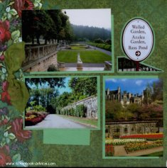 Biltmore Estate Scrapbook Layout