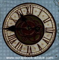 Clock Scrapbook Embellishment for Retirement Scrapbook Layout Ideas Clock Scrapbook Embellishment for Retirement Scrapbook Layout Ideas