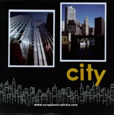 Chicago Scrapbook Layout Idea